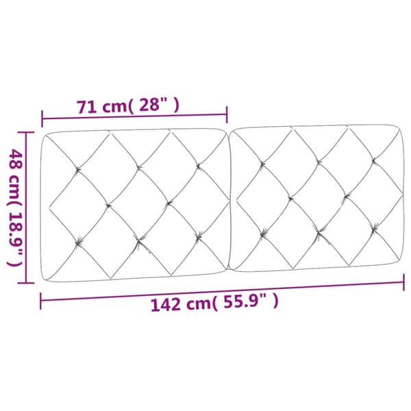 gavlpude 140 cm velour blå