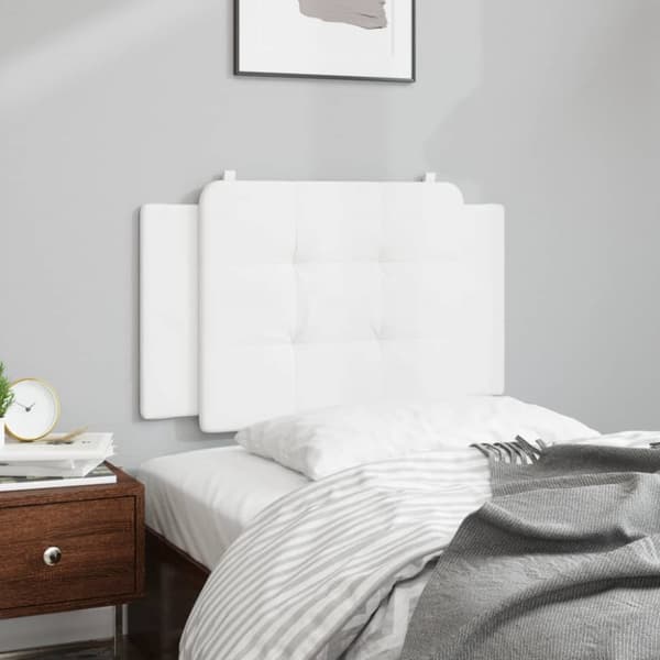 gavlpude 90 cm kunstlæder hvid