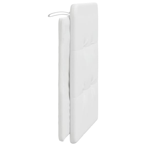 gavlpude 90 cm kunstlæder hvid