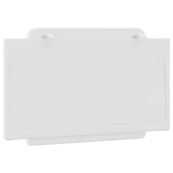 gavlpude 90 cm kunstlæder hvid