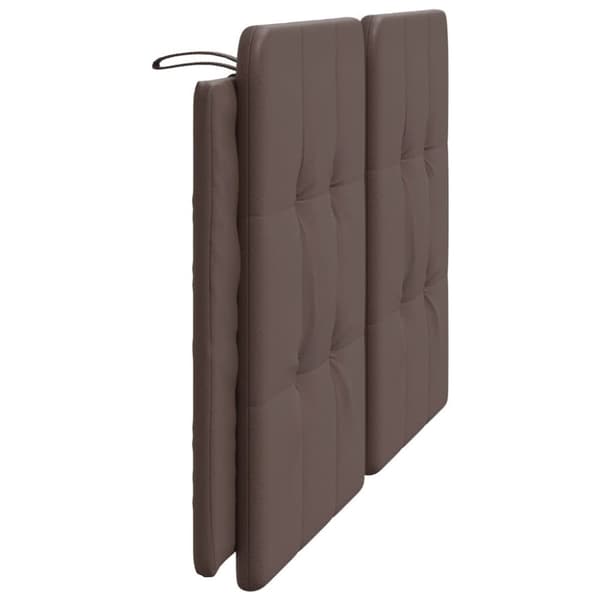 gavlpude 160 cm kunstlæder brun