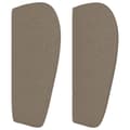 Pikkukuva 4 / 9: Sänggavel med kanter taupe 147x23x78/88 cm tyg