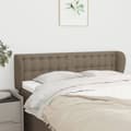Pikkukuva 1 / 9: Sänggavel med kanter taupe 147x23x78/88 cm tyg