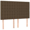 Pikkukuva 4 / 6: Sängyn pääty, jossa LED tummanruskea 144x5x118/128 cm kangas