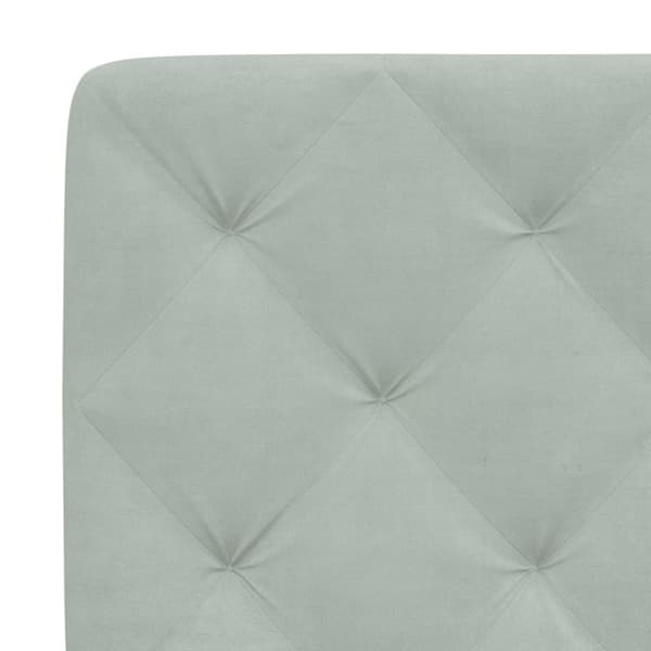 gavlpude 180 cm velour lysegrå