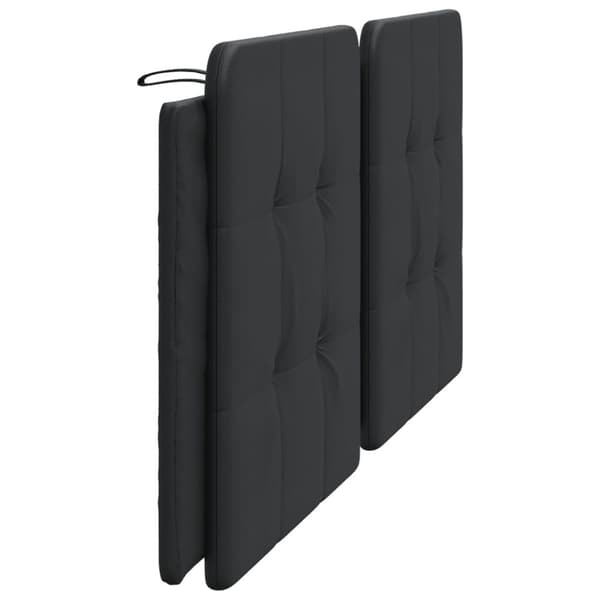 gavlpude 200 cm kunstlæder sort