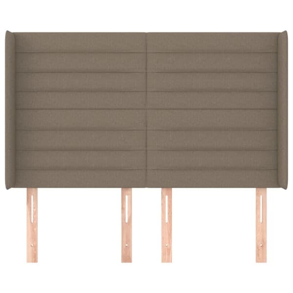 Korvatuki, taupe, 147x16x118/128 cm, kangas