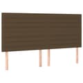 Pikkukuva 4 / 6: Sängyn pääty, jossa LED tummanruskea 160x5x118/128 cm kangas