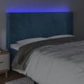 Pikkukuva 4 / 6: Sängyn pääty LED-valolla, tummansininen, 203x16x118/128 cm