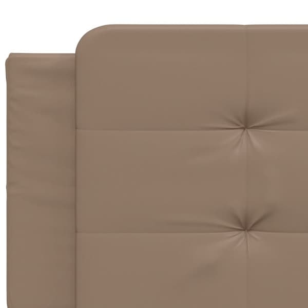 gavlpude 200 cm kunstlæder cappuccinofarvet