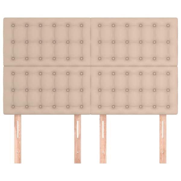 Niskatuet, 4 kpl, cappuccino, 72x5x78/88 cm, keinonahka
