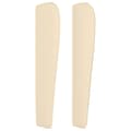 Miniatyrbillede 4 af 9: sengegavl med kanter 163x23x118/128 cm stof cremefarvet