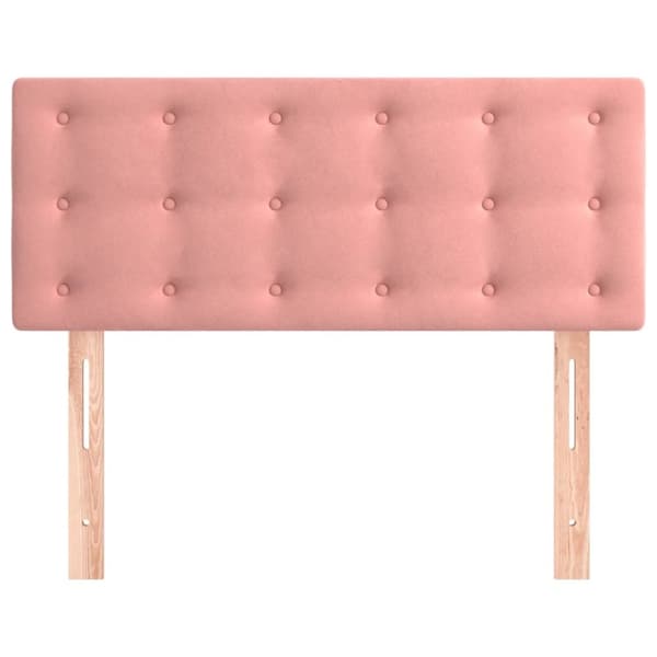 sengegavl 80x5x78/88 cm fløjl pink