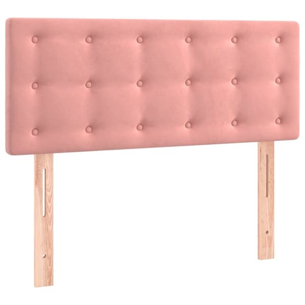 sengegavl 80x5x78/88 cm fløjl pink