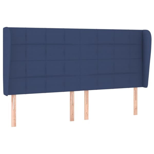 Korvatuki, sininen, 203x23x118/128 cm, kangas