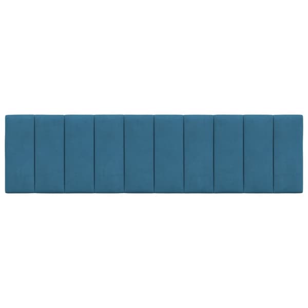 gavlpude 180 cm velour blå