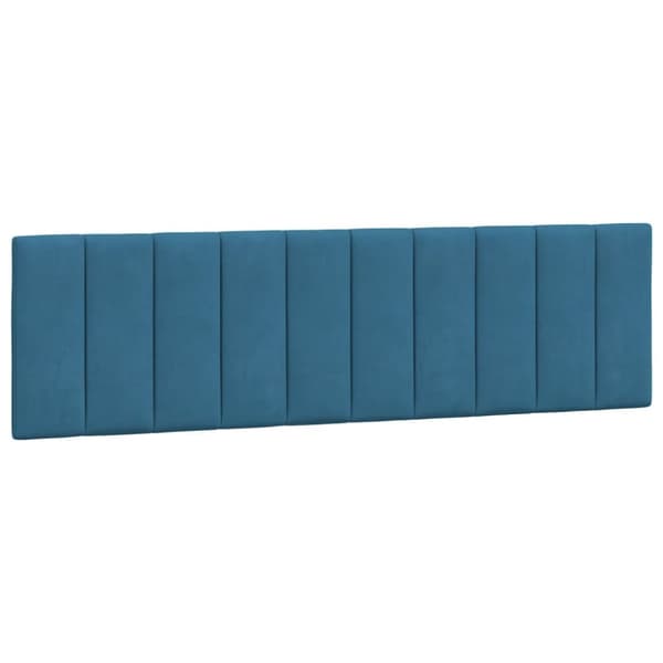gavlpude 180 cm velour blå