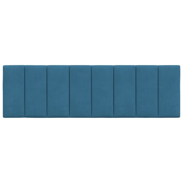 gavlpude 160 cm velour blå