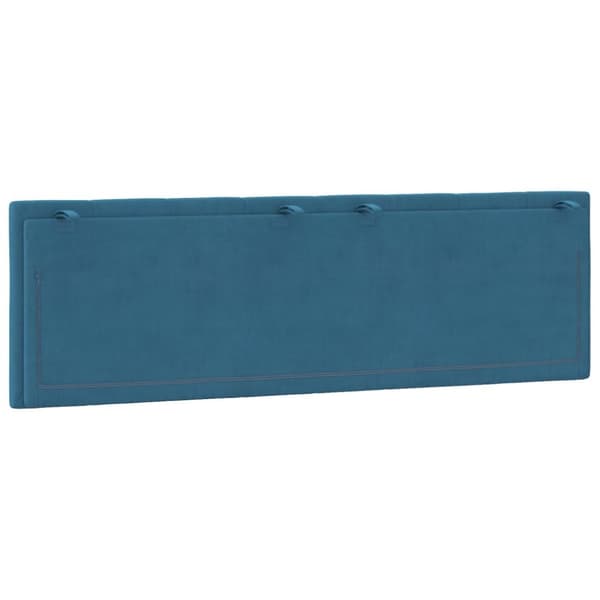 gavlpude 160 cm velour blå