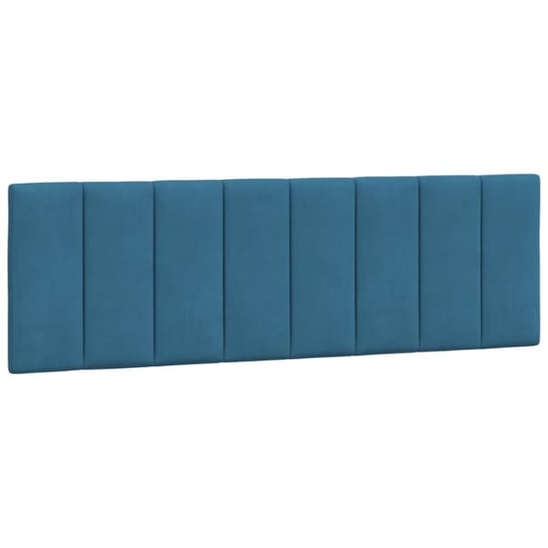 gavlpude 160 cm velour blå