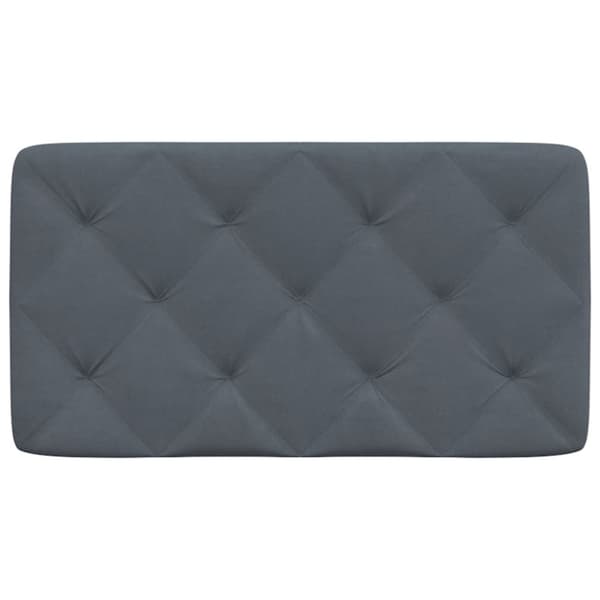 Päätytyyny, tummanharmaa, 90 cm, sametti