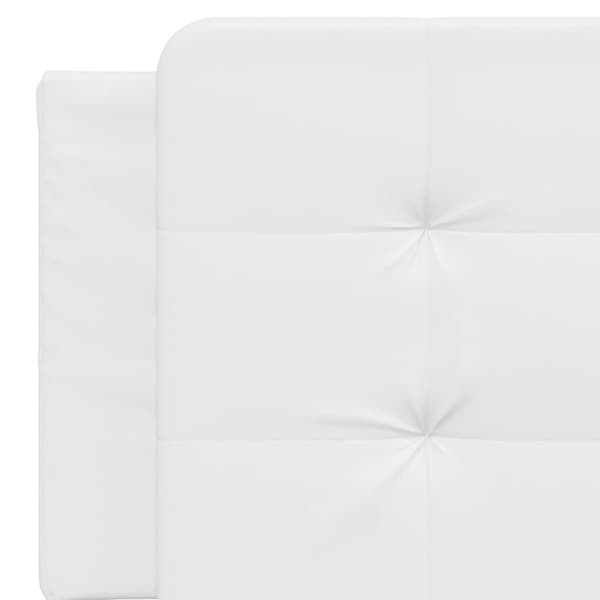 gavlpude 160 cm kunstlæder hvid