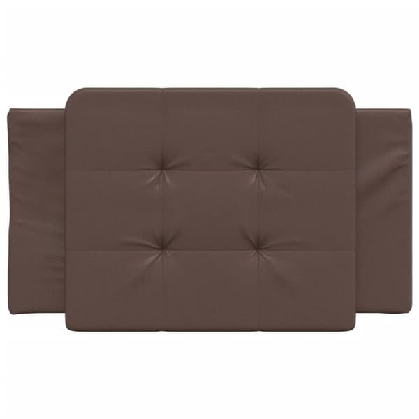 gavlpude 80 cm kunstlæder brun