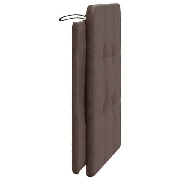 gavlpude 80 cm kunstlæder brun