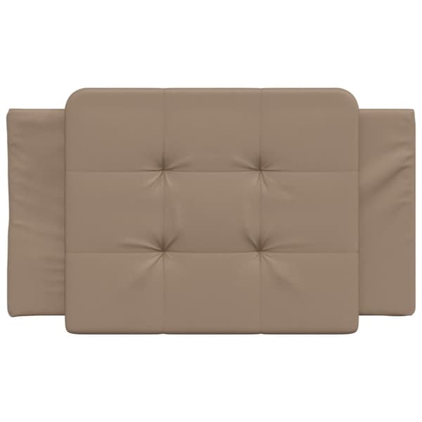gavlpude 80 cm kunstlæder cappuccinofarvet