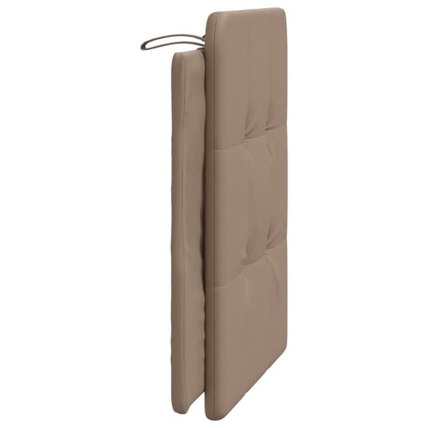 gavlpude 80 cm kunstlæder cappuccinofarvet