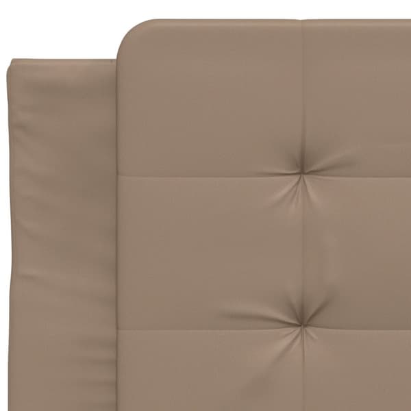 gavlpude 80 cm kunstlæder cappuccinofarvet
