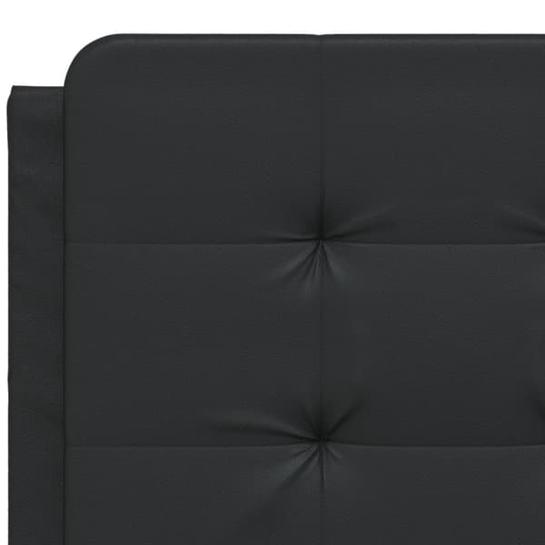 gavlpude 140 cm kunstlæder sort
