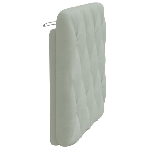 vidaXL gavlpude 90 cm velour lysegrå