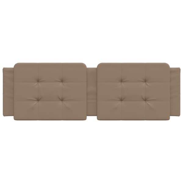 vidaXL gavlpude 160 cm kunstlæder cappuccinofarvet