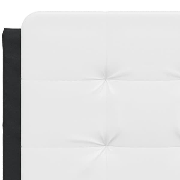 vidaXL gavlpude 120 cm kunstlæder hvid og sort