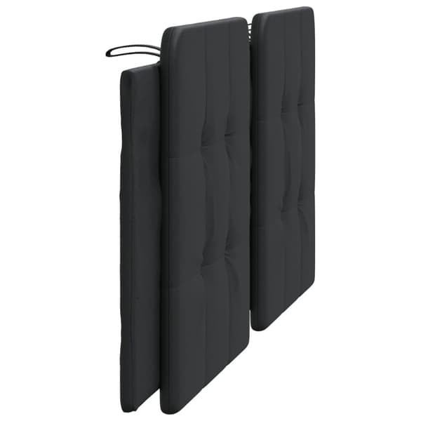 vidaXL gavlpude 180 cm kunstlæder sort
