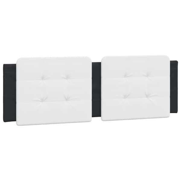 vidaXL gavlpude 160 cm kunstlæder hvid og sort