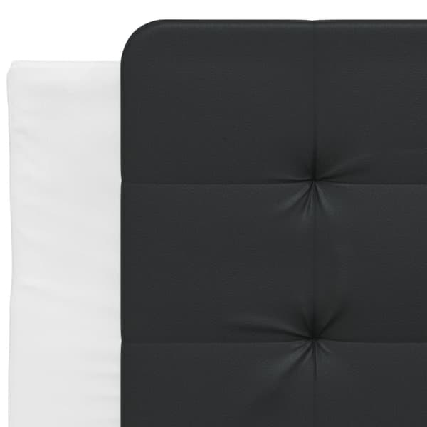 vidaXL gavlpude 90 cm kunstlæder sort og hvid