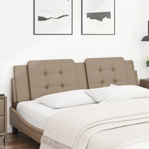 vidaXL Dyna till huvudgavel cappuccino 180 cm konstläder