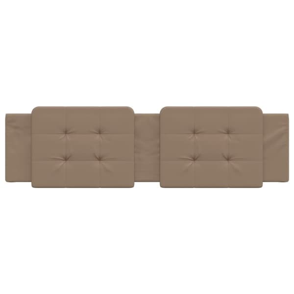 vidaXL gavlpude 180 cm kunstlæder cappuccinofarvet