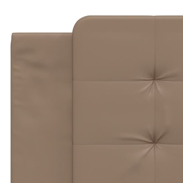 vidaXL gavlpude 180 cm kunstlæder cappuccinofarvet