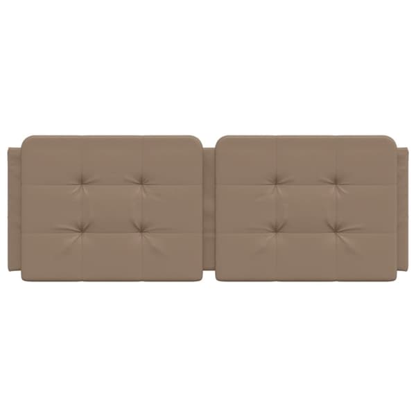 vidaXL gavlpude 120 cm kunstlæder cappuccinofarvet