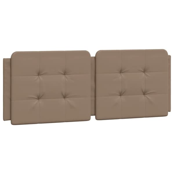 vidaXL gavlpude 120 cm kunstlæder cappuccinofarvet