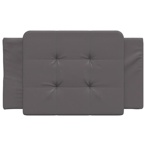 vidaXL gavlpude 90 cm kunstlæder grå