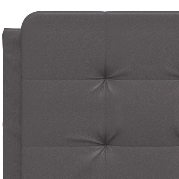 vidaXL gavlpude 120 cm kunstlæder grå