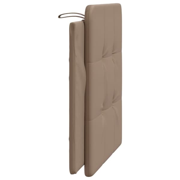 vidaXL gavlpude 100 cm kunstlæder cappuccinofarvet