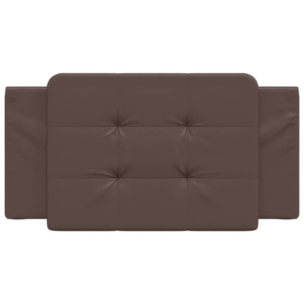 vidaXL gavlpude 100 cm kunstlæder brun