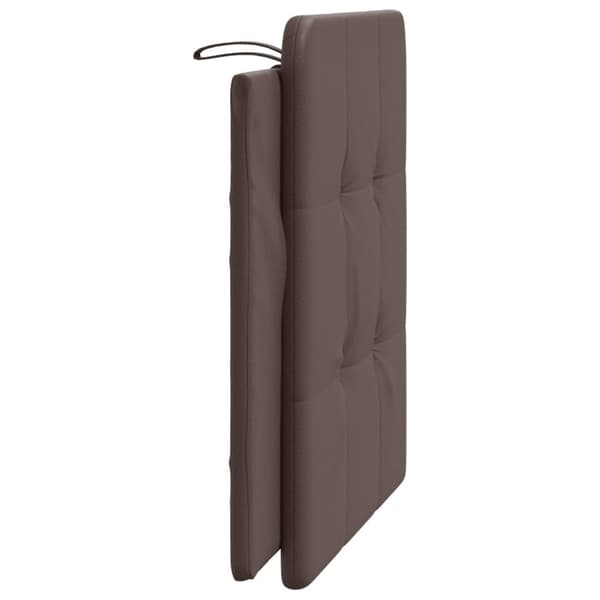 vidaXL gavlpude 100 cm kunstlæder brun