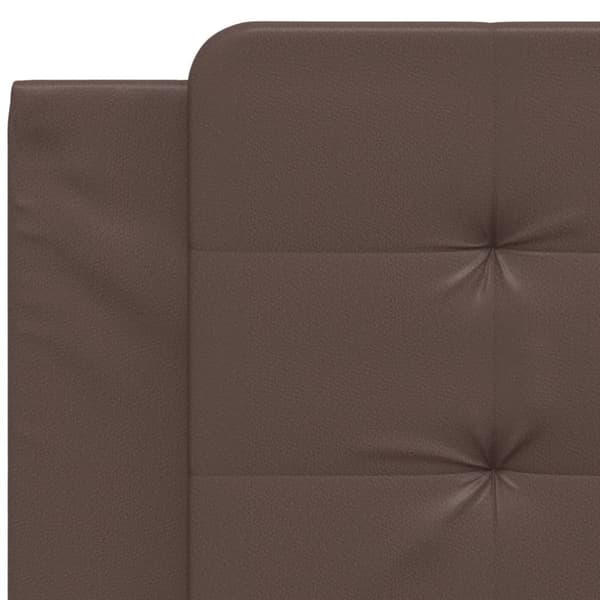 vidaXL gavlpude 100 cm kunstlæder brun