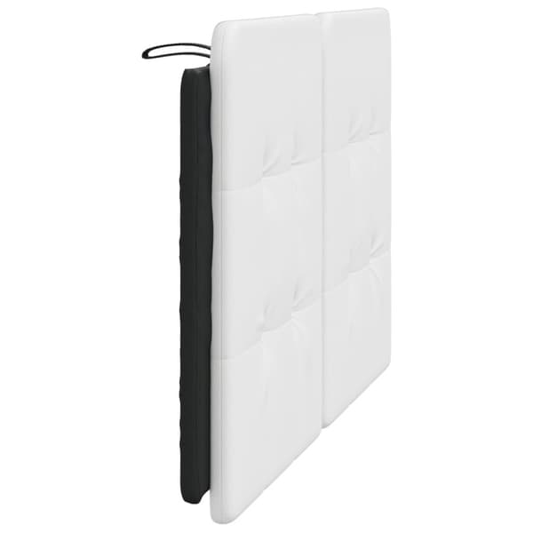 vidaXL gavlpude 140 cm kunstlæder hvid og sort